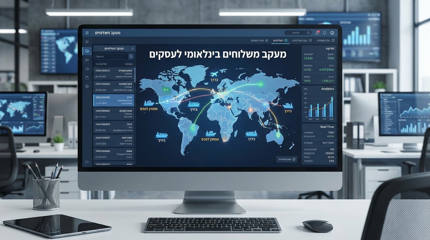 צג מעקב משלוחים בינלואמי לעסק